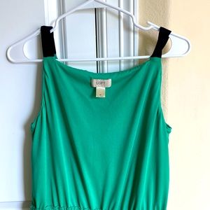 Cute EUC loft green blue dress 3/$10